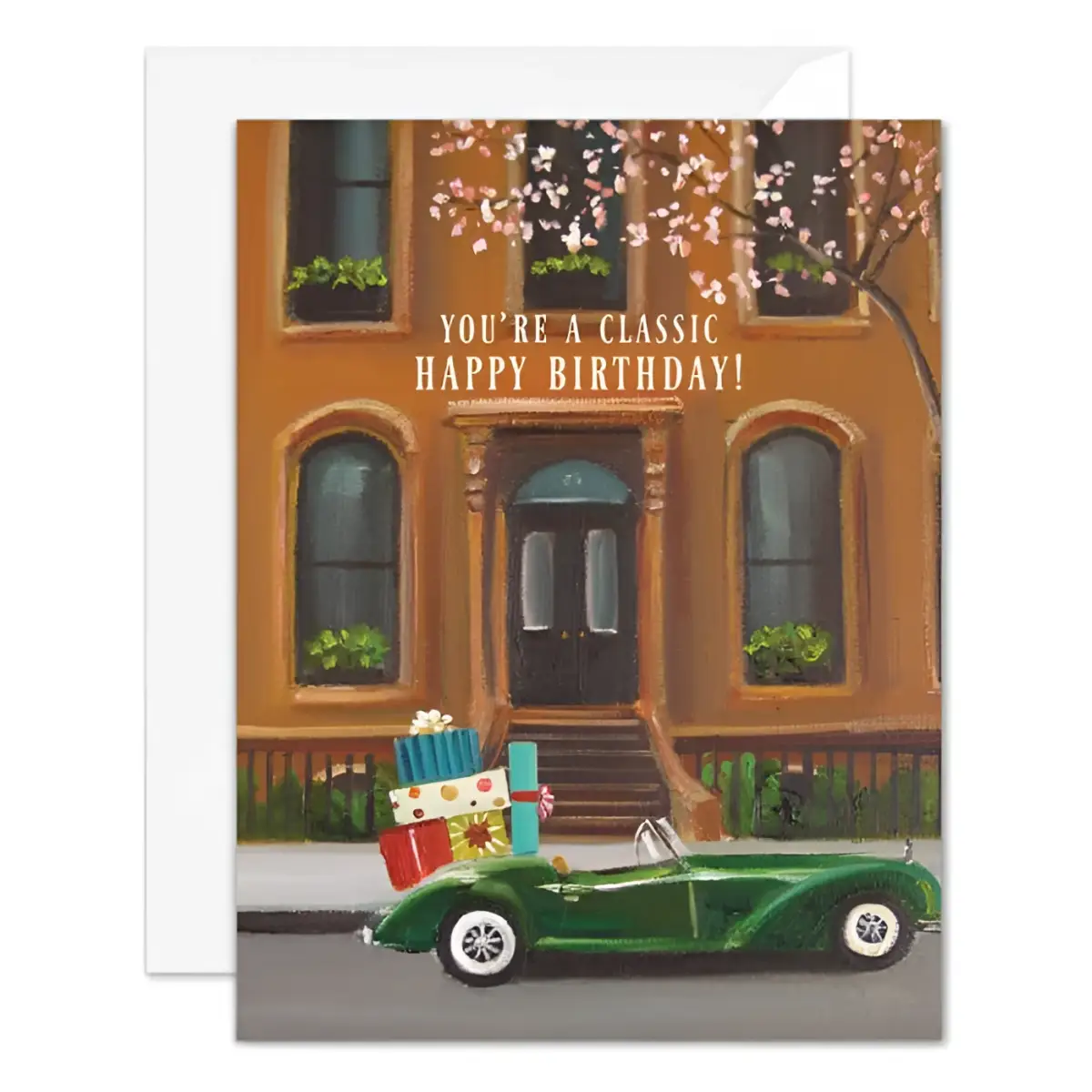 Birthday Card - Classic Car - Janet Hill - JANET HILL STUDIO