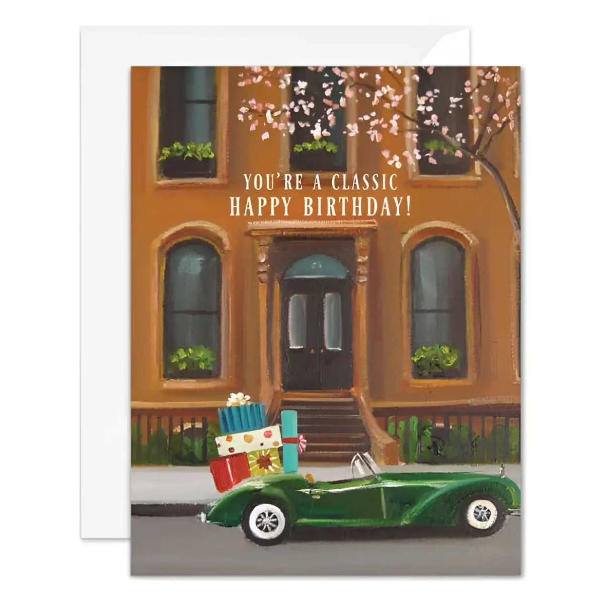Birthday Card - Classic Car - Janet Hill - JANET HILL STUDIO