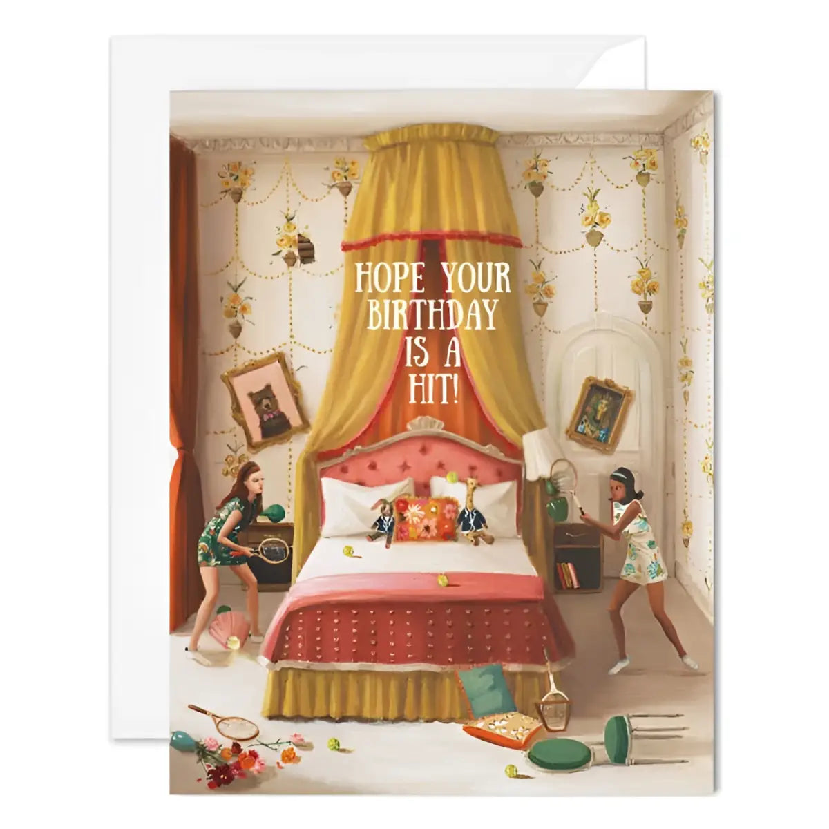 Birthday Card - Hope Your Birthday Is A Hit! - Janet Hill - JANET HILL STUDIO