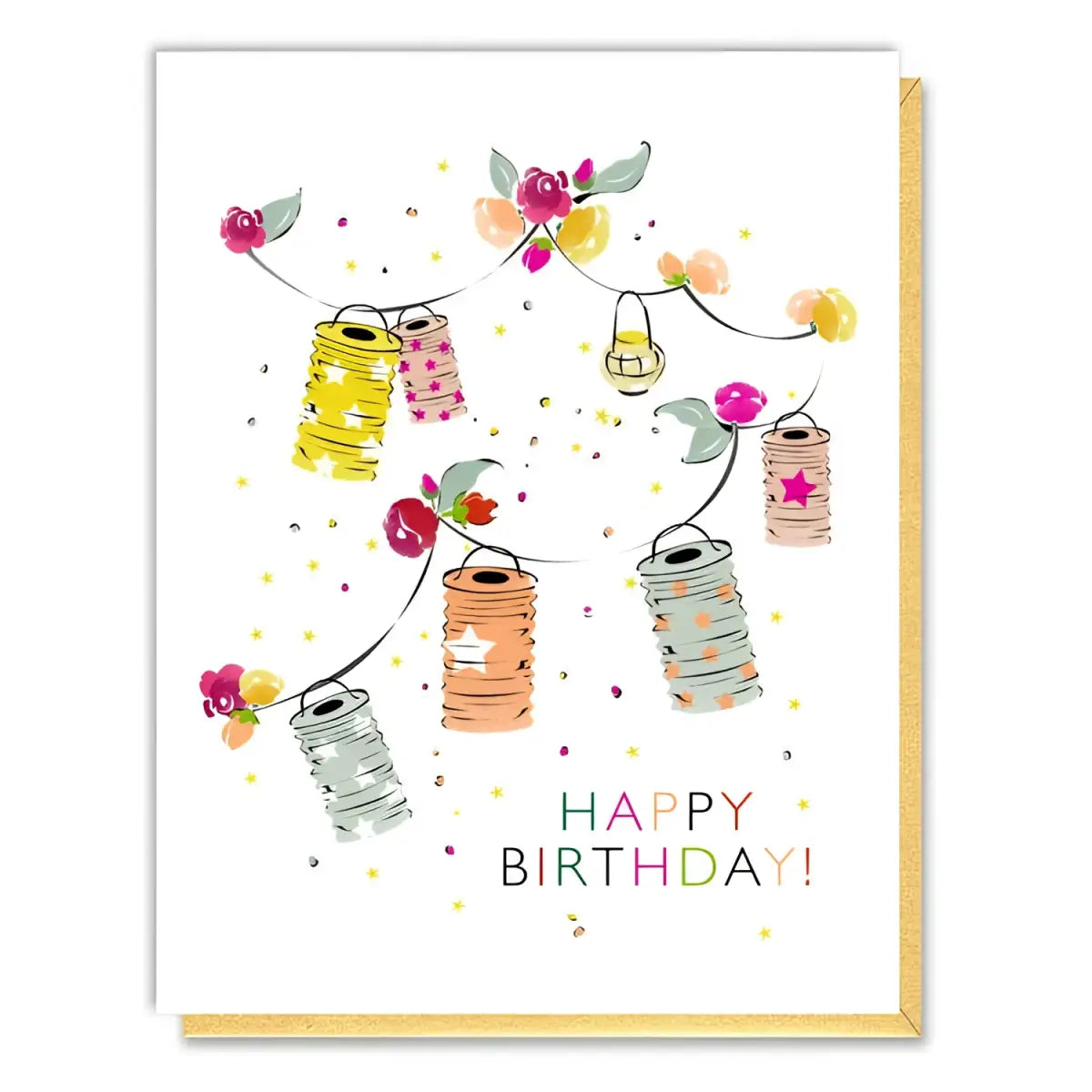 Birthday Card - Lanterns - Driscoll Design