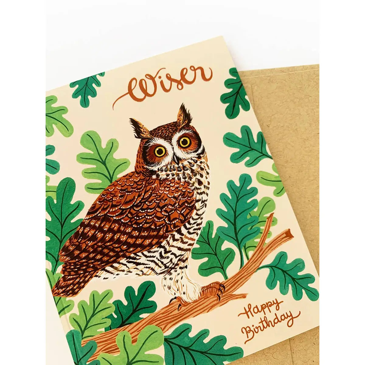 Birthday Card - Wiser Owl - Botanica Paper Co.