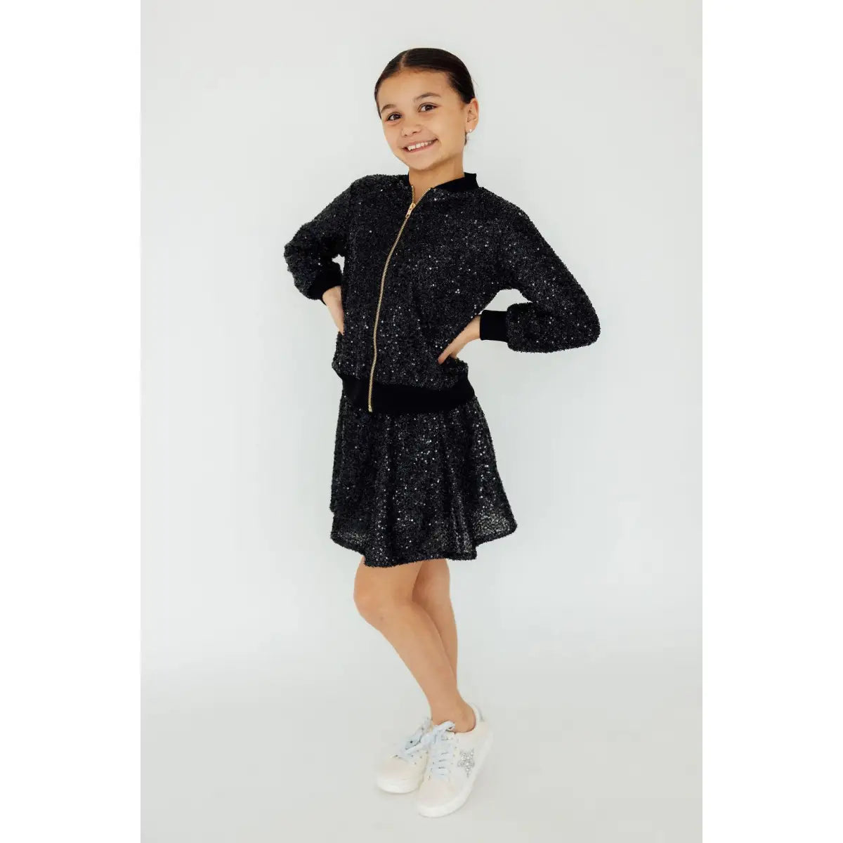 Black Sequin Jacket - Mila & Rose ®