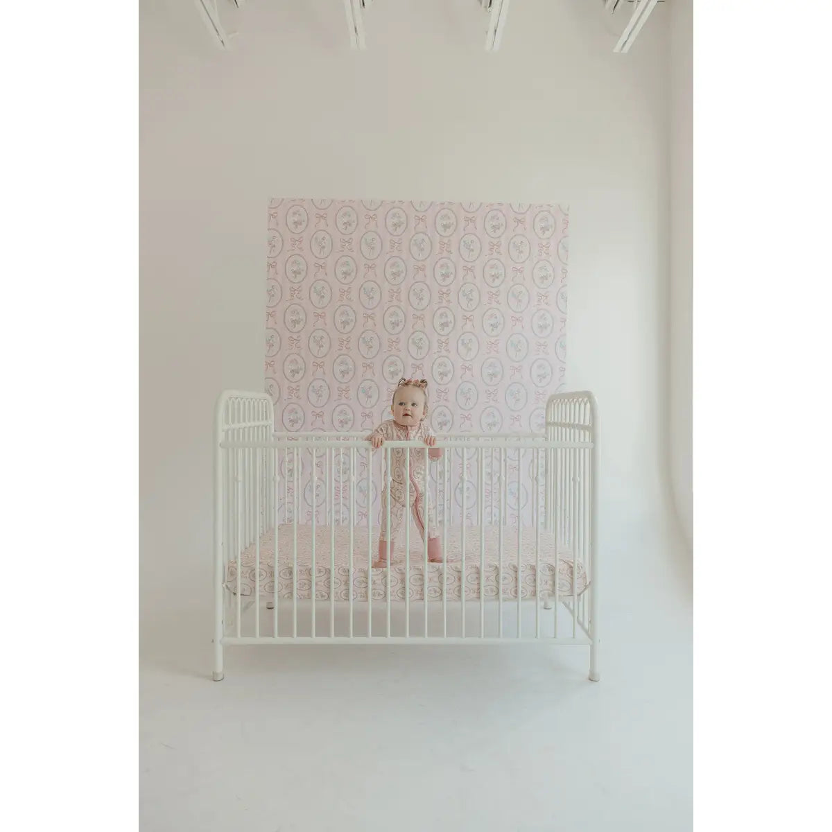 Blaire Wallpaper - Bouquets and Bows in Frames - by In My Jammers - Loomwell Home Goods
