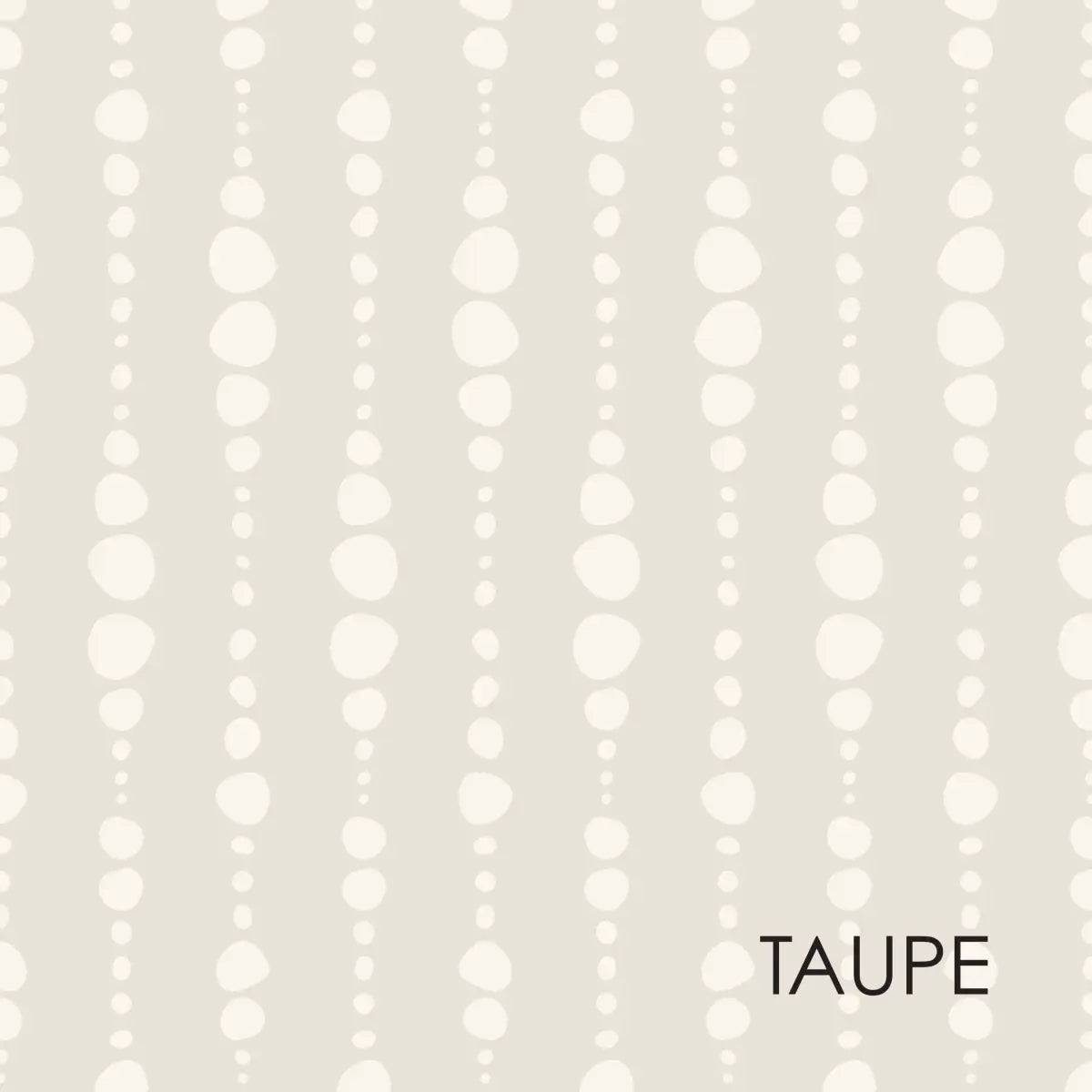 Blake Wallpaper - Bead Strings - by Erin Silliman Designs - Sample 1 foot by 1 foot / Taupe - Loomwell Home Goods