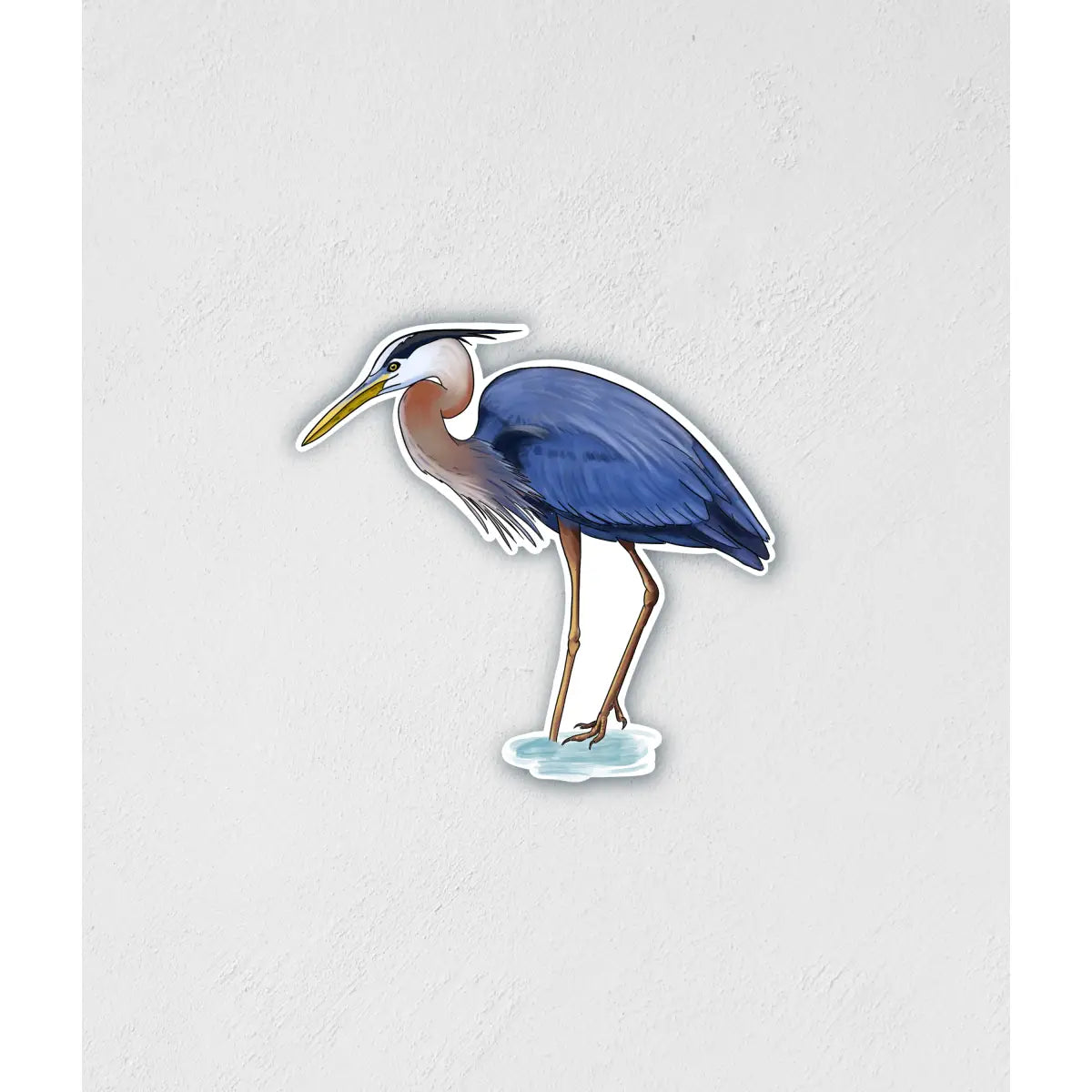 Blue Heron Vinyl Sticker - Little Rocks Design