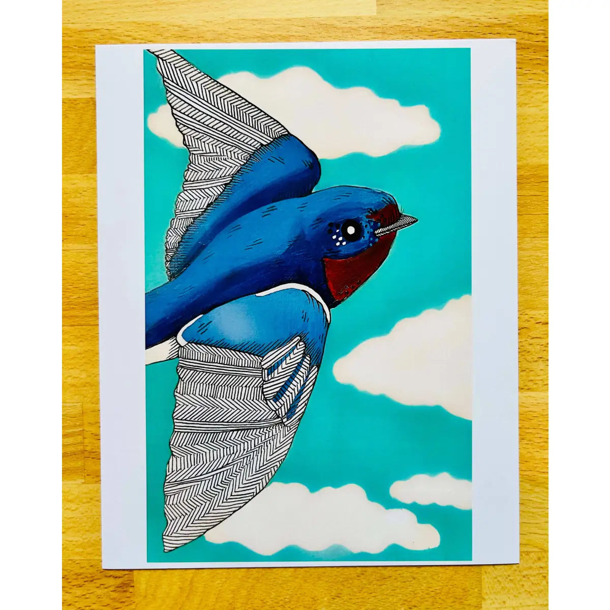 Bluebird Blue Skies Art Print - Dear Darlington