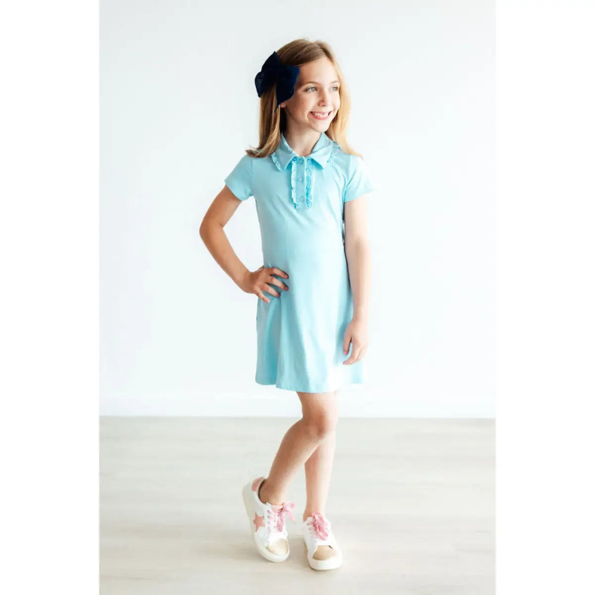 Bluebird Light Blue Polo Dress - Mila & Rose ®