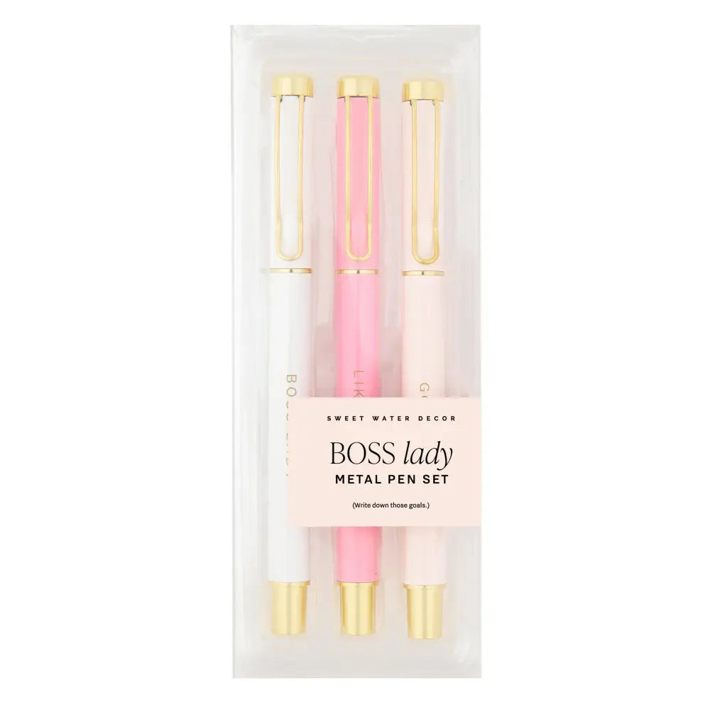 Boss Lady Metal Pen Set - Sweet Water Decor