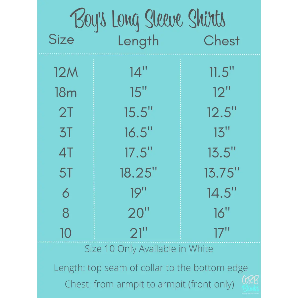 Boy’s Sublimation Shirts - ARB Blanks