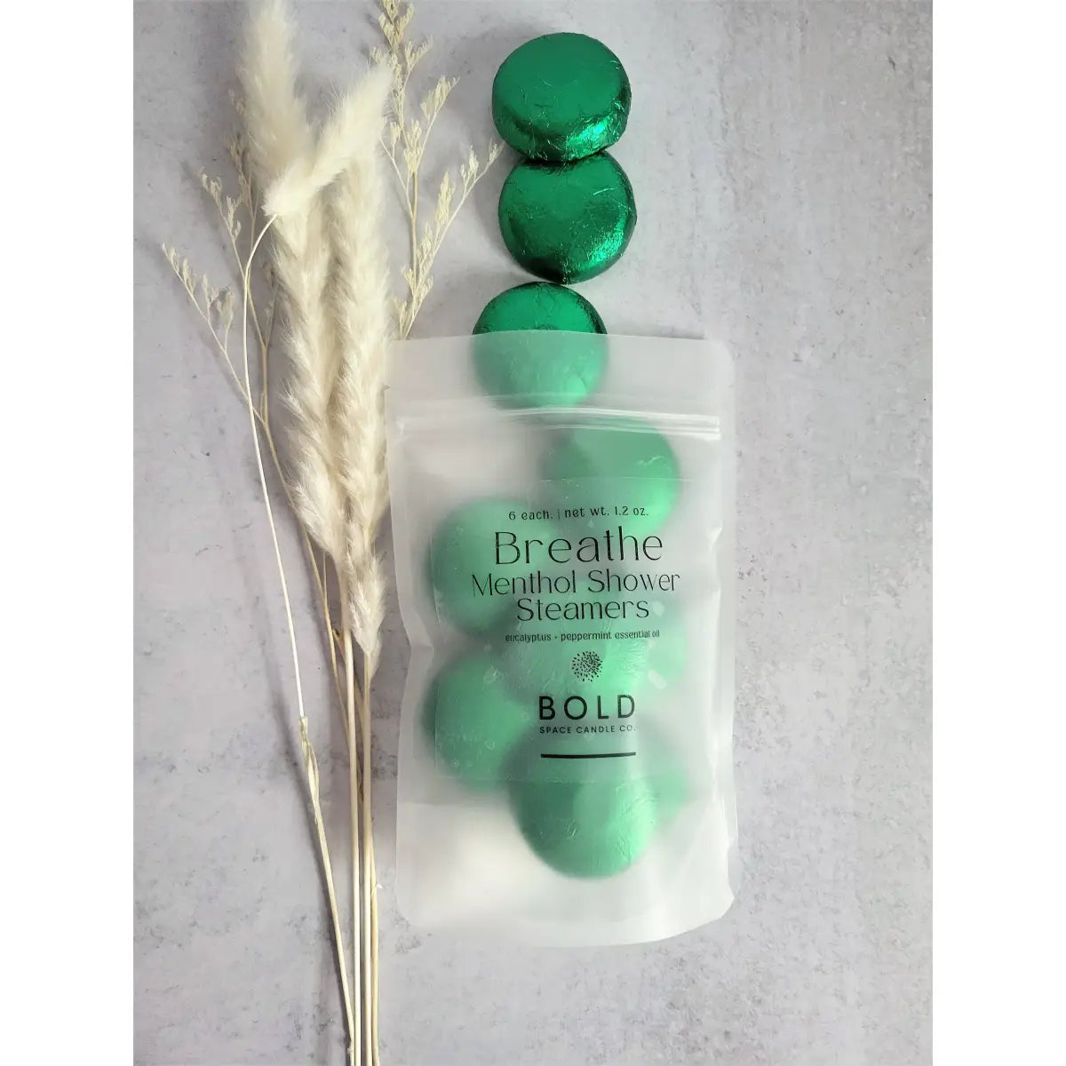 Shower Steamers - Breathe – Eucalyptus & Peppermint - 6 pack - Bold Space Candle Co.