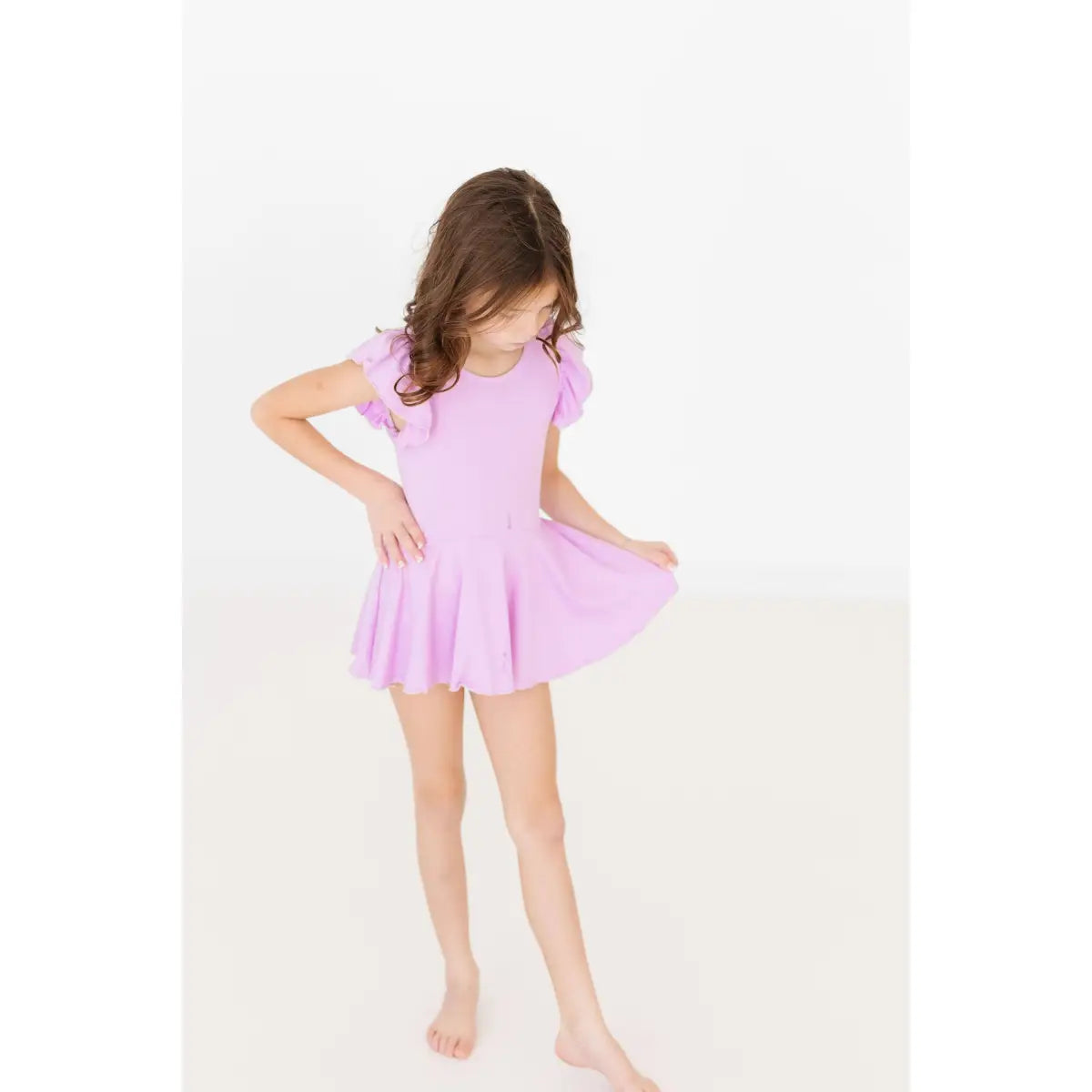 Twirl Leotard with Skirt - Bright Lilac - Mila & Rose ®