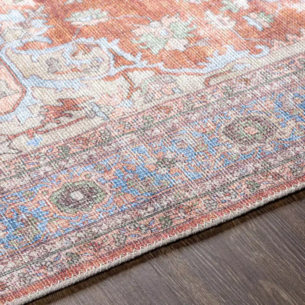 Brown Bagamanoc Medallion Washable Area Rug - 5’3’’ x 7’3’’ Rectangle - Boutique Rugs