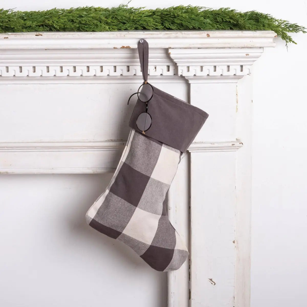 Buffalo Check Christmas Stocking - Primitives by Kathy