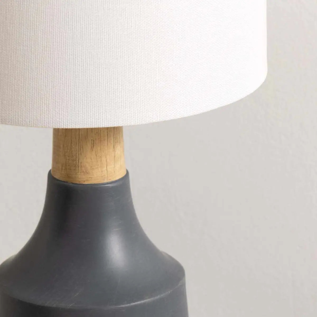 Buharkent Gray Table Lamp - 18’’H x 8’’W x 8’’D Elongated - Boutique Rugs