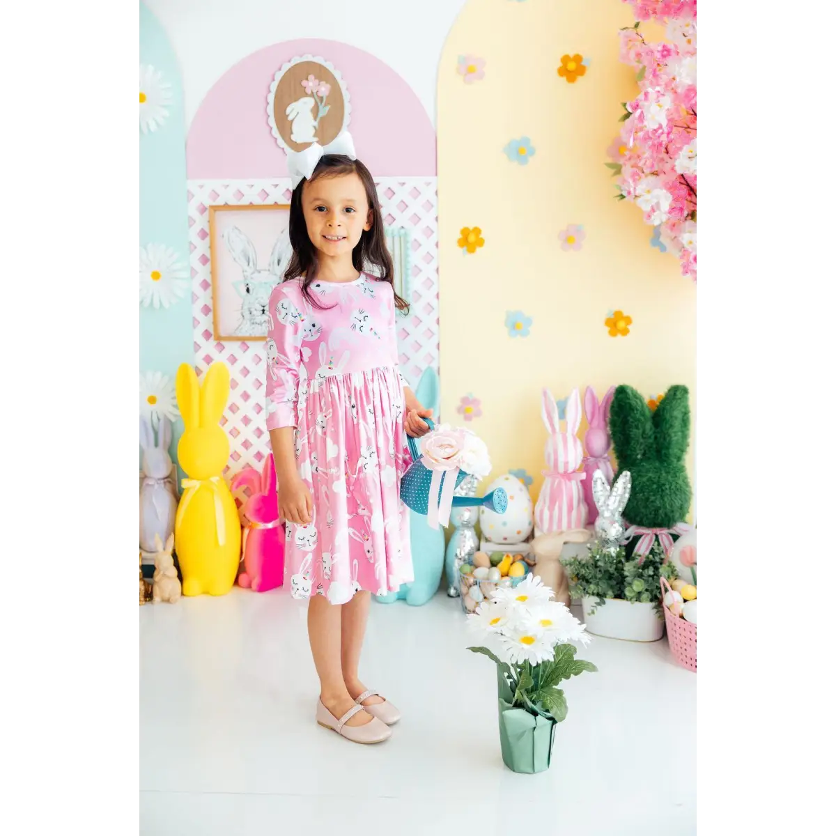Pocket Twirl Dress - Bunny Love - Easter - Mila & Rose ®