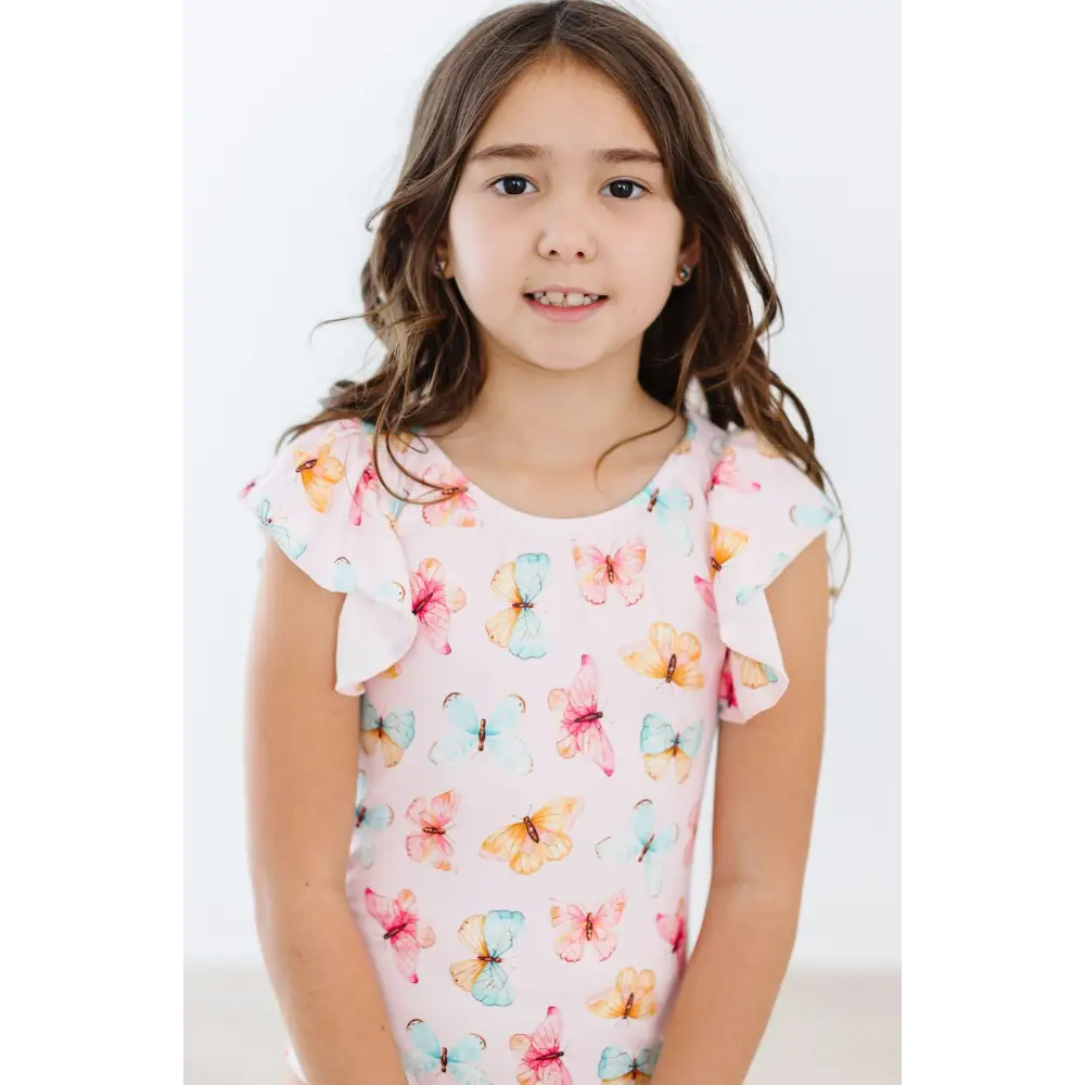 Butterfly Kisses S/S Flutter Sleeve Leotard - Mila & Rose ®