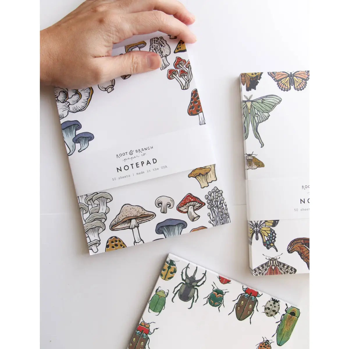 Notepad - Butterfly + Moth - Artist Designed - Root & Branch Paper Co.