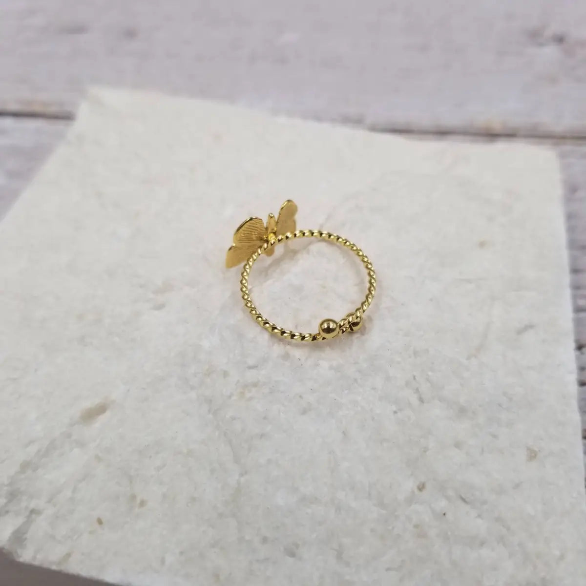 Butterfly Ring - 18K gold plated - Honeybee Vintage