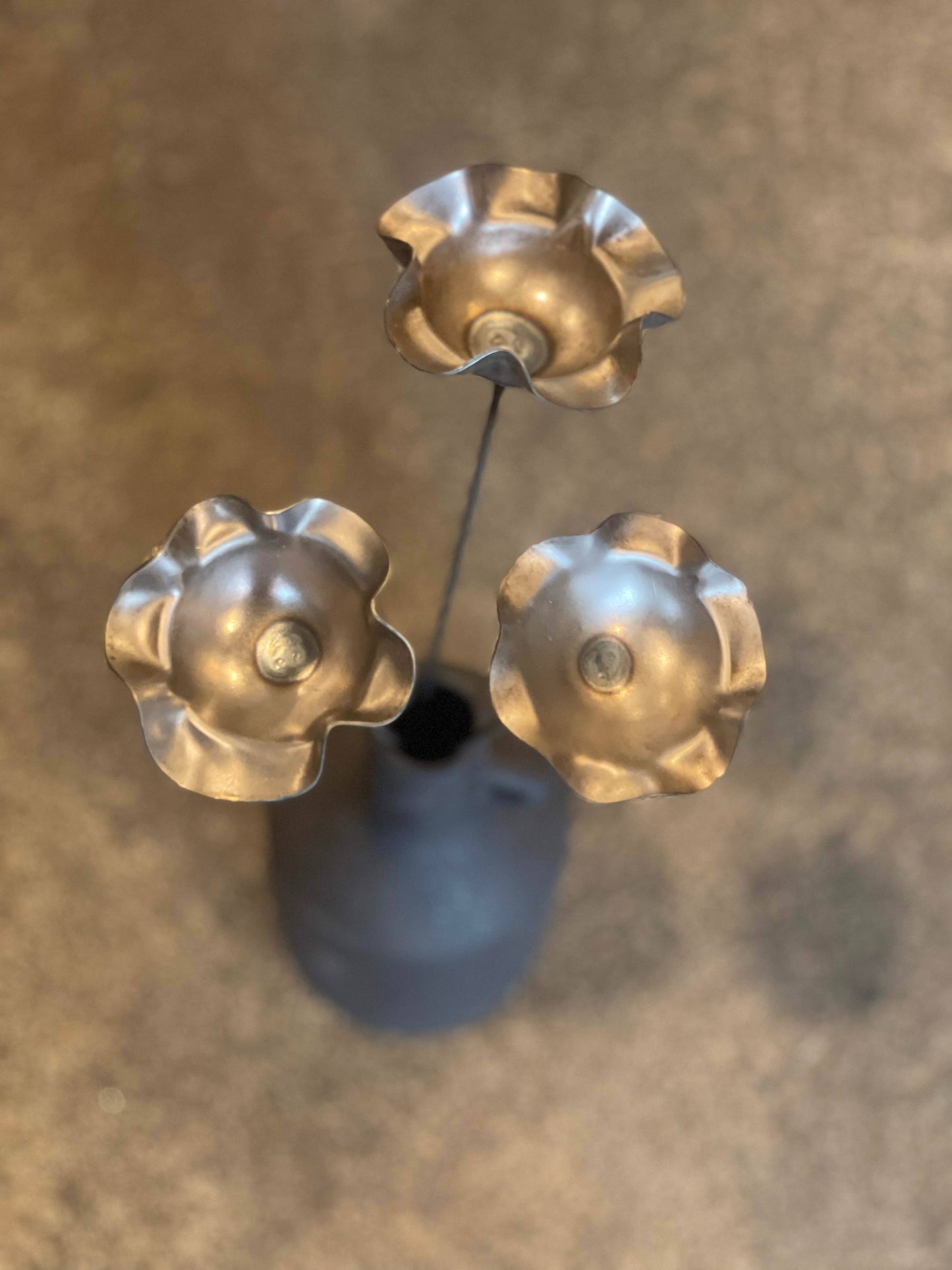 Metal Pollinator Cup Flower Garden Decor - 608 The Factory