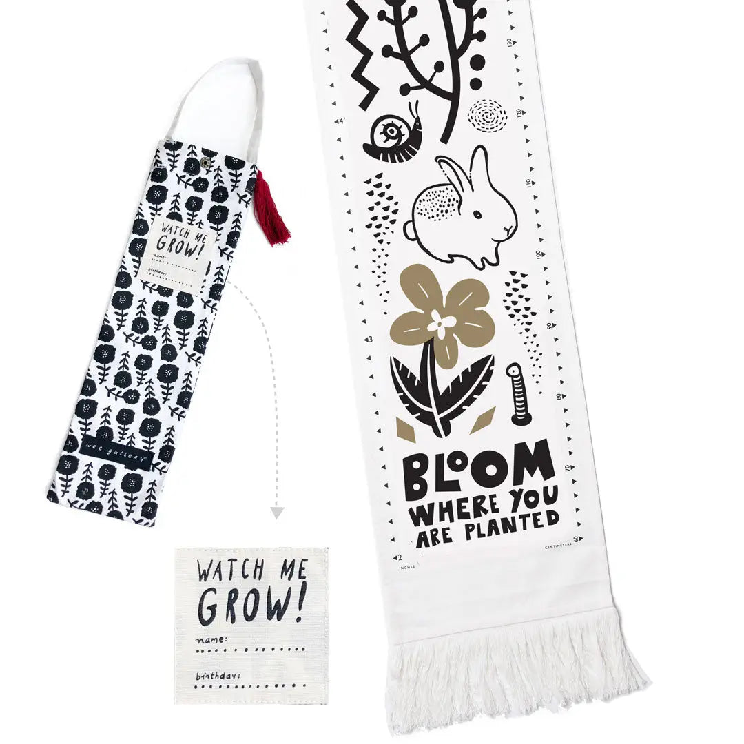 Canvas Growth Chart - Bloom - Wee Gallery