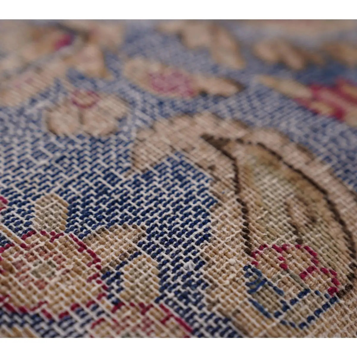 Canvello Antique Blue And Brown Pillows For Living Room - 16’’x16’’ - Canvello