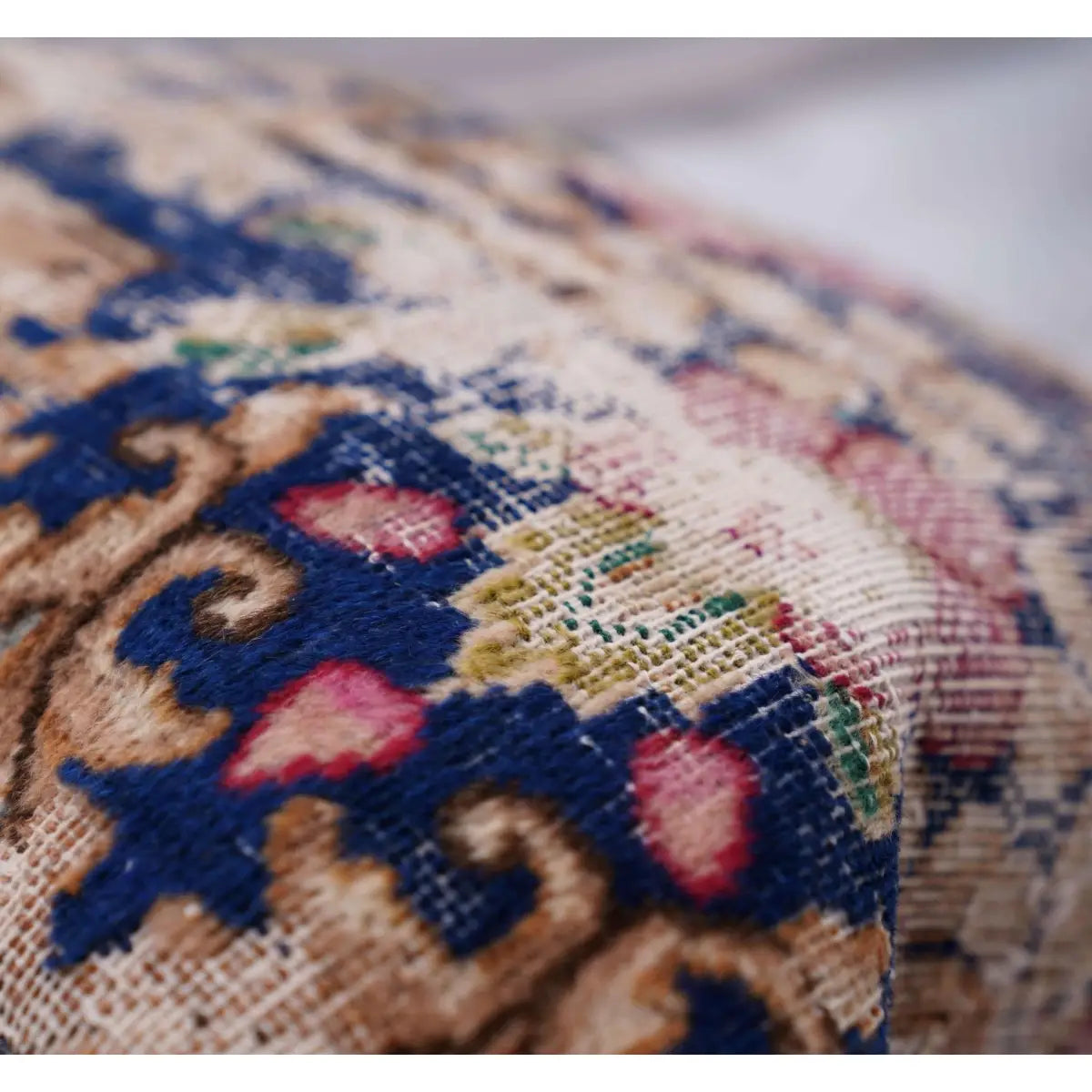 Canvello Antique Handmade Kerman Rug Pillows - 18’’x18’’ - Canvello