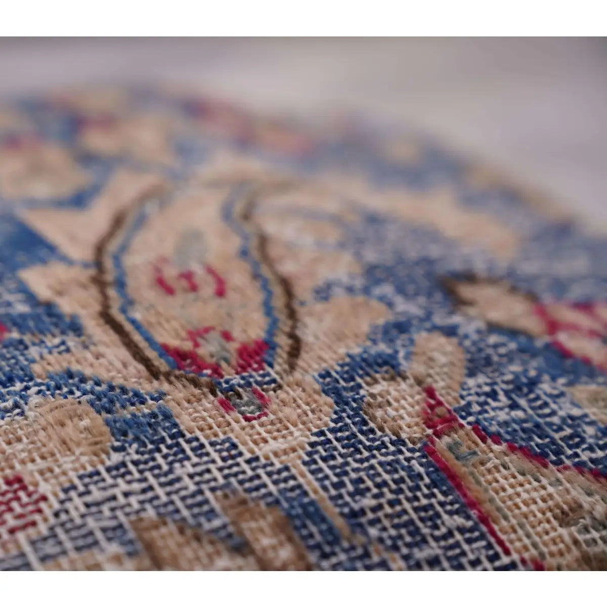 Canvello Antique Kerman Rug Blue Pillow Cases - 16’’x16’’ - Canvello