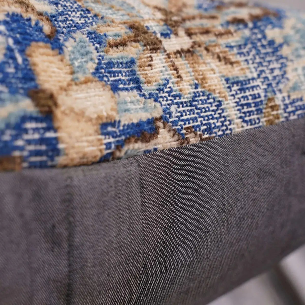 Canvello Antique Rug Blue And Brown Throw Pillows - 18’’x18’’ - Canvello