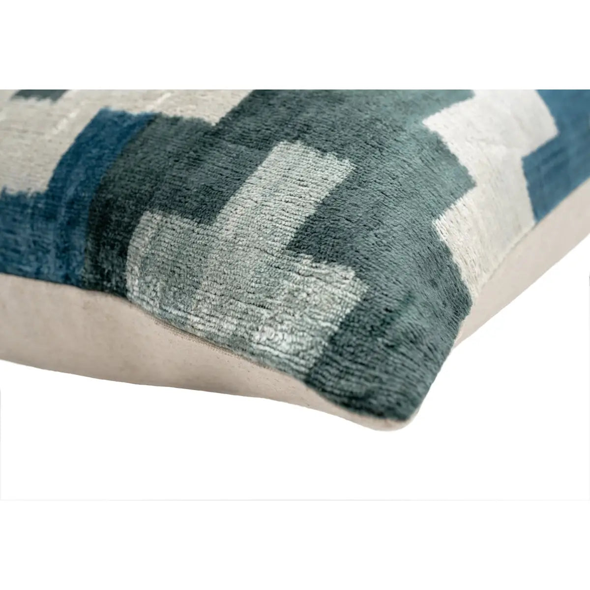 Canvello Decorative Navy Blue Gray Throw Pillow Down Filled - 16x24 - Canvello