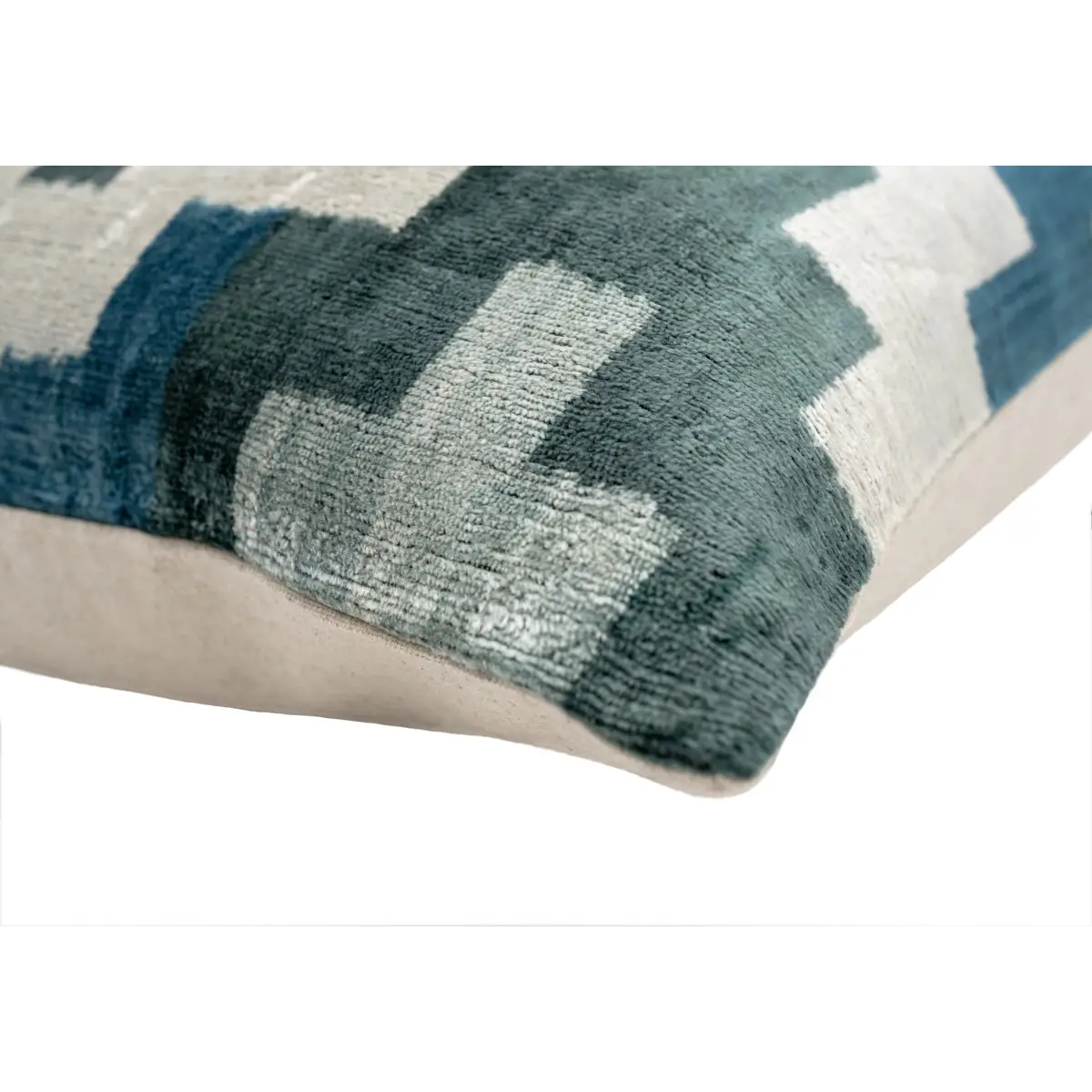 Canvello Decorative Navy Blue Gray Throw Pillow Down Filled - 16x24 - Canvello
