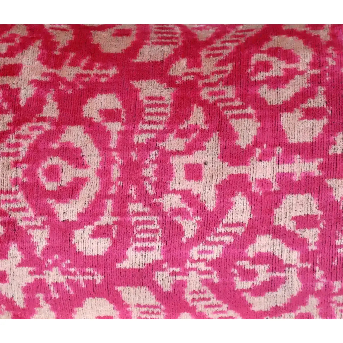 Canvello Decorative Pink Beige Geometric Throw Pillow Down Feather Filled - 16x24 - Canvello