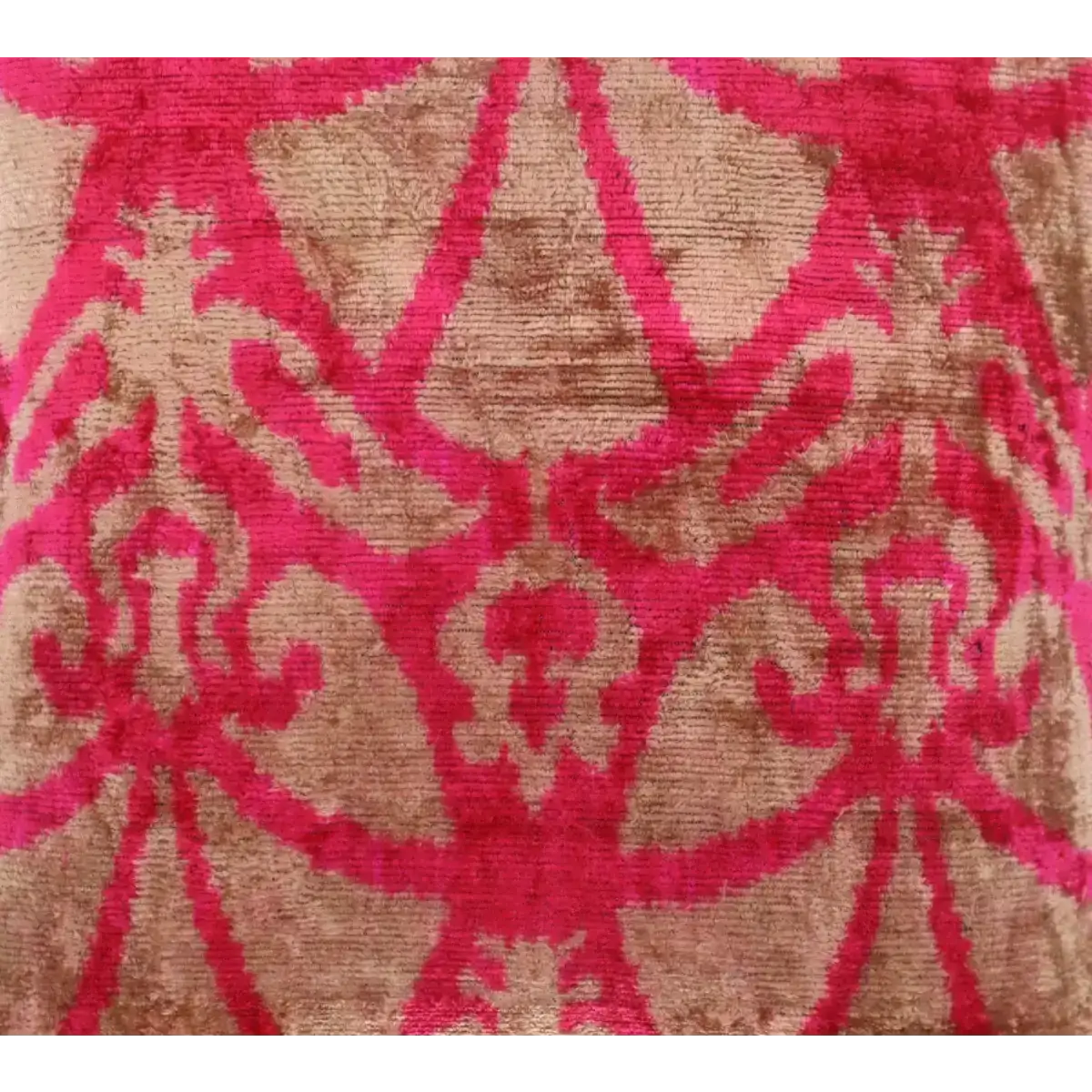 Canvello Decorative Pink Beige Geometric Throw Pillow Down Feather Filled - 16x16 - Canvello