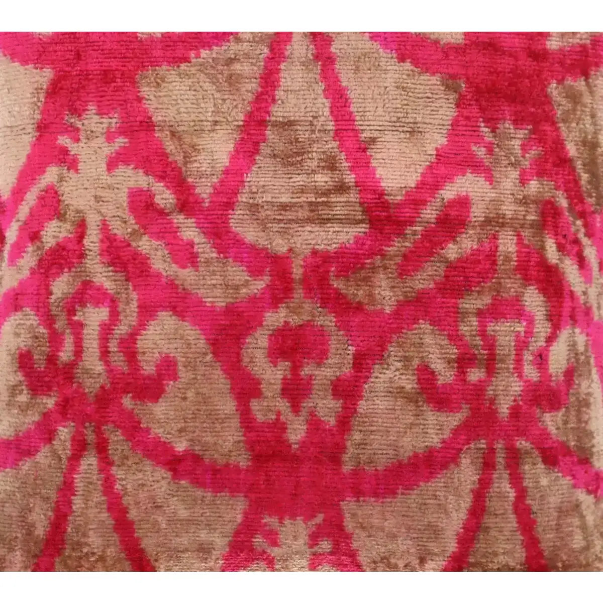 Canvello Decorative Pink Beige Geometric Throw Pillow Down Feather Filled - 16x16 - Canvello