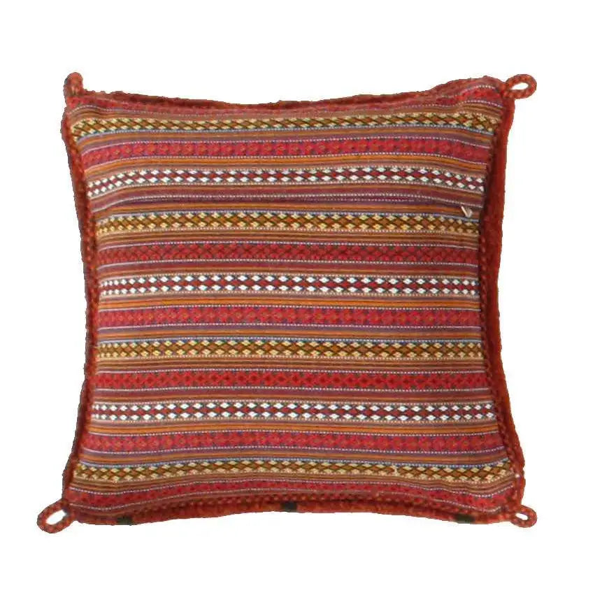 Canvello Gabbeh Lori Baft Navy Blue Throw Pillows - Navy Blue / 1’4’’ x 1’4’’ - Canvello