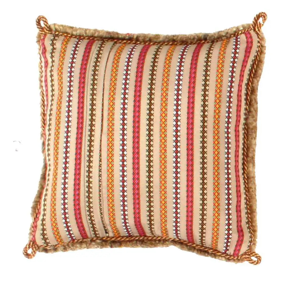 Canvello Gabbeh Lori Baft Silkroad Throw Pillows- 16’’X16’’ - Canvello
