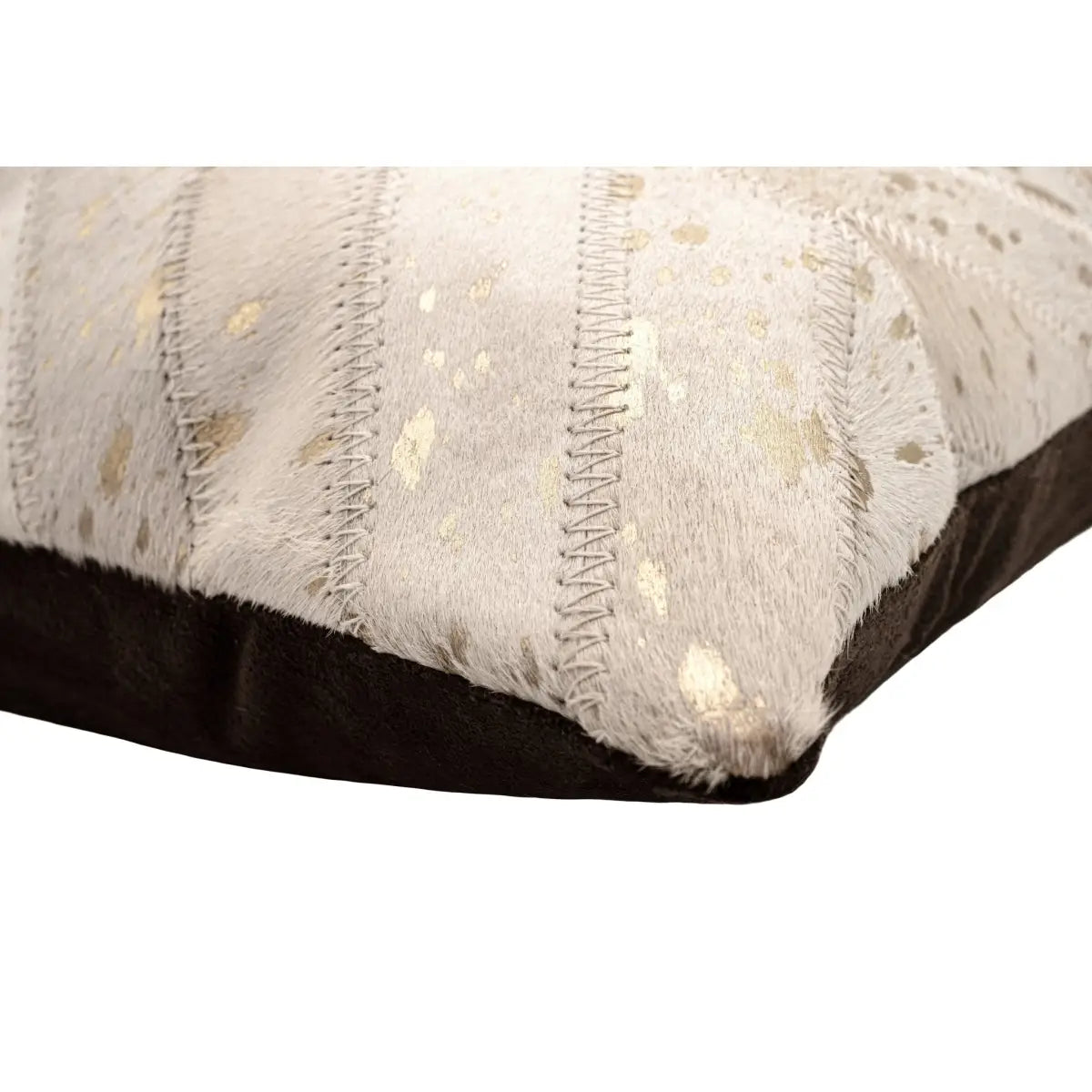 Canvello Genuine Cowhide Leather Decorative Throw Pillows - Handmade Patchwork Boho Accent Pillows For Sofa Couch Bed
