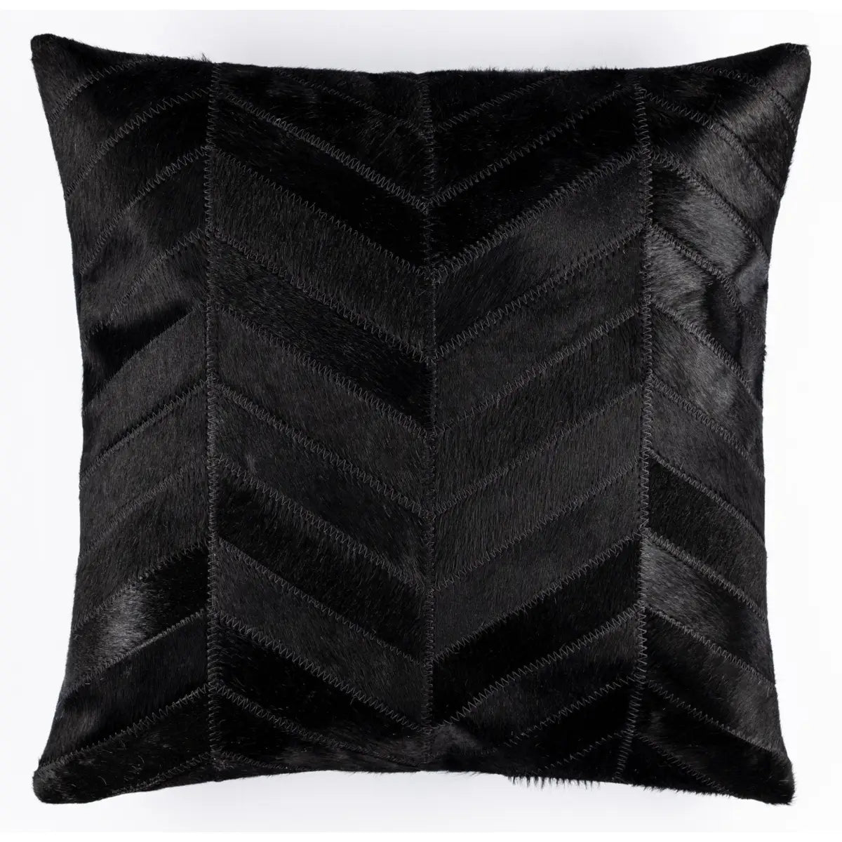 Canvello Genuine Cowhide Leather Decorative Throw Pillows - Handmade Patchwork Boho Accent Pillows For Sofa Couch Bed