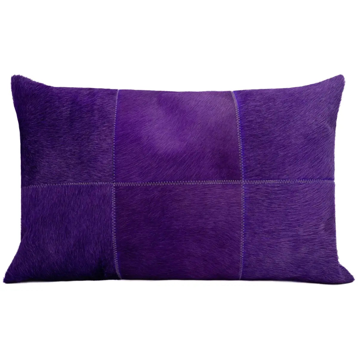 Canvello Genuine Cowhide Leather Decorative Throw Pillows - Handmade Patchwork Boho Accent Pillows For Sofa Couch Bed