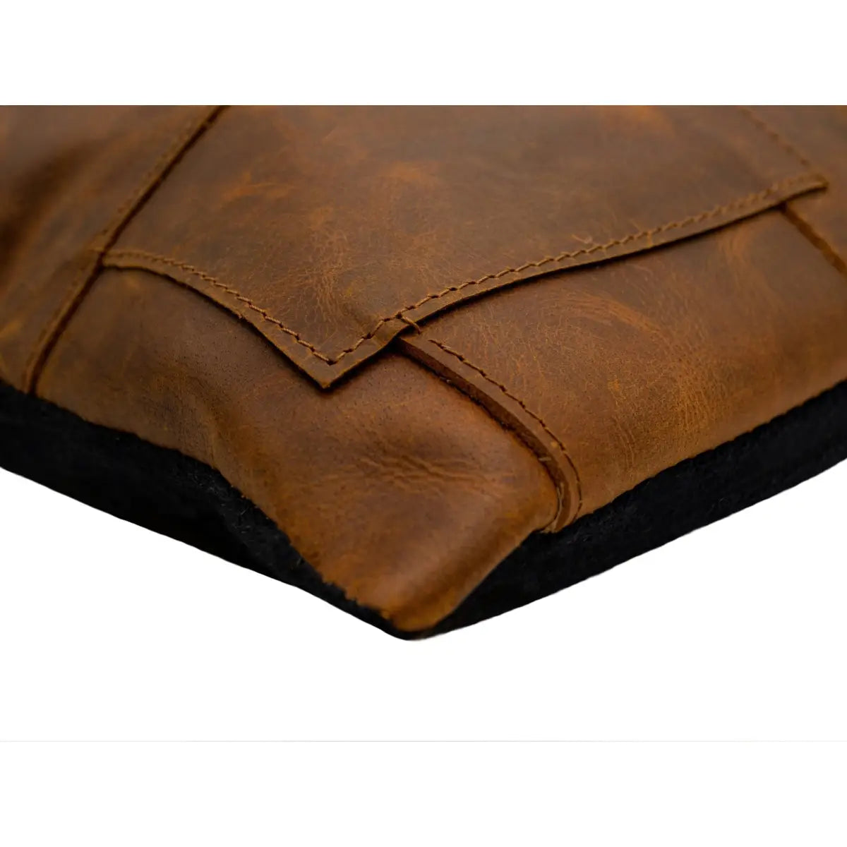 Canvello Genuine Cowhide Leather Decorative Throw Pillows - Handmade Patchwork Boho Accent Pillows For Sofa Couch Bed
