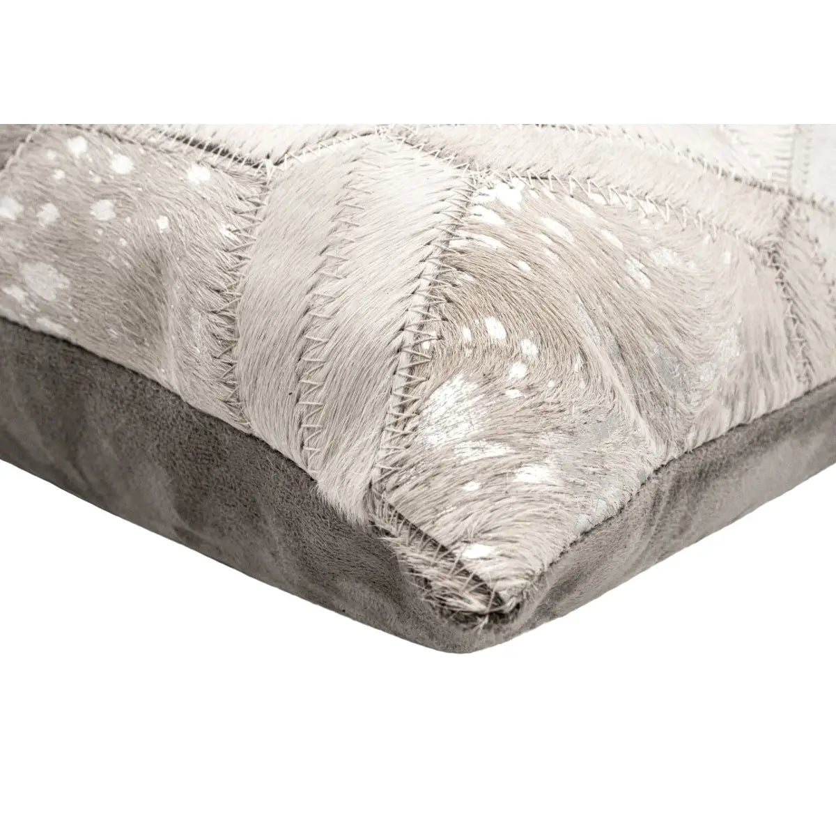 Canvello Genuine Cowhide Leather Decorative Throw Pillows - Handmade Patchwork Boho Accent Pillows For Sofa Couch Bed