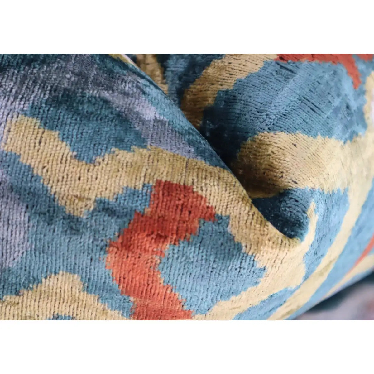 Canvello Green Gold Handmade 16x24 Silk Velvet Pillow Organic Veg Dyed Down/Feather Filled - Canvello