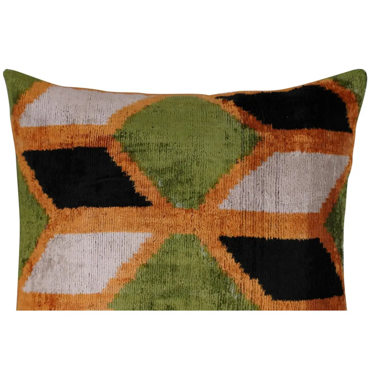 Canvello Handmade Gold Army Green Throw Pillows - 16x16 inch - Canvello