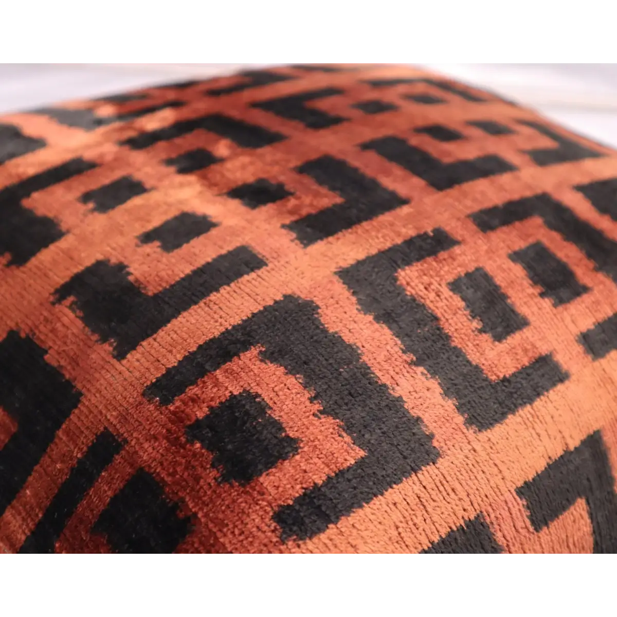 Canvello Handmade Luxury Brown Velvet Throw Pillow - 20x20 - Canvello