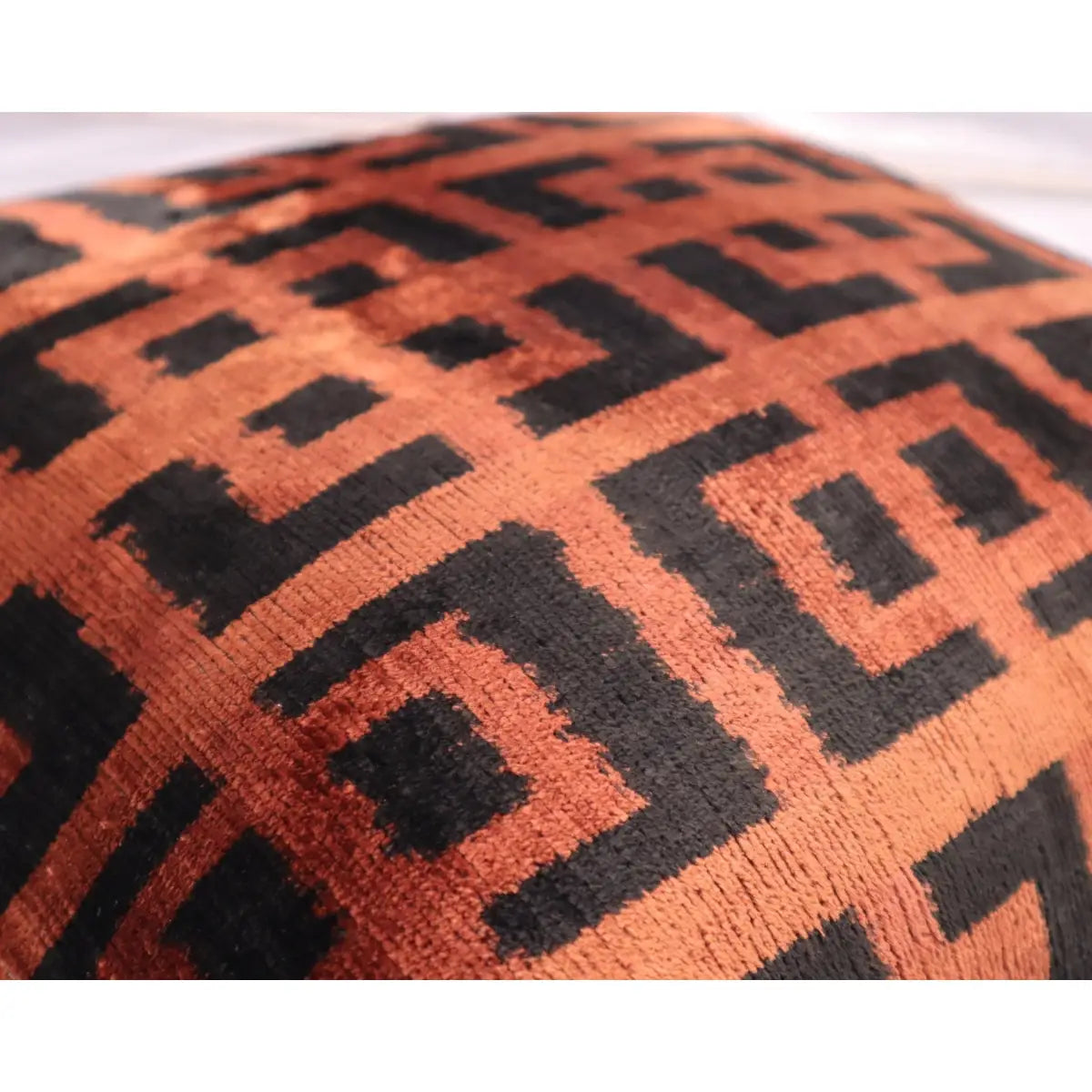 Canvello Handmade Luxury Brown Velvet Throw Pillow - 20x20 - Canvello