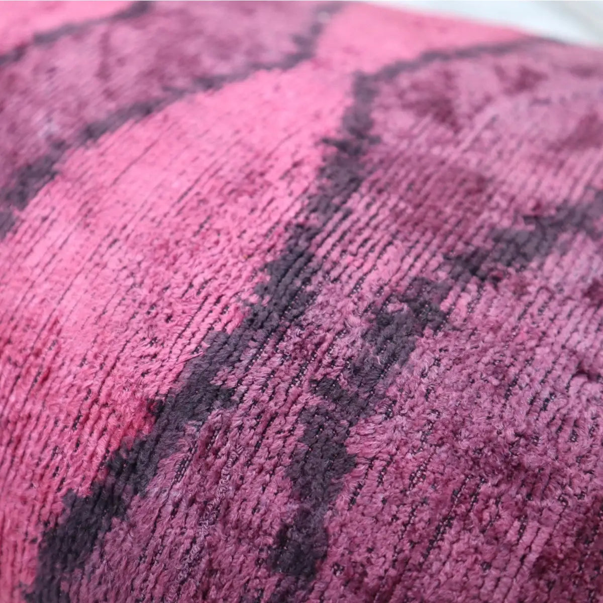 Canvello Handmade Luxury Pink Throw Pillow with Down Insert - 16x24 - Canvello