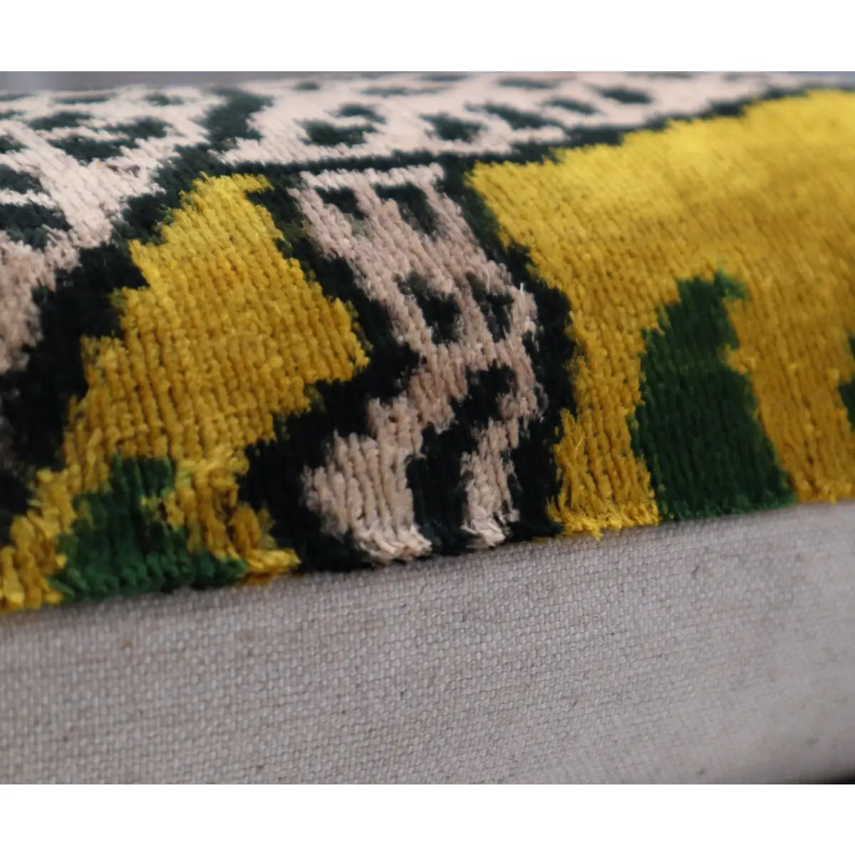 Canvello Handmade Luxury Yellow Tiger Throw Pillows - 16x24 - Canvello
