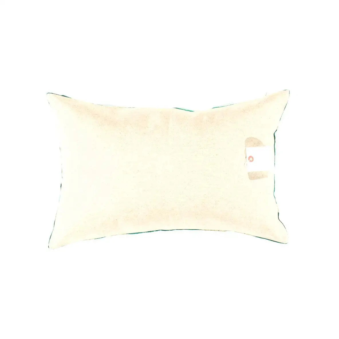 Canvello Handmade Turkish Silk Velvet Ikat pillow - 16’’x24’’ - Green - Beige / 24”X 16” - Canvello