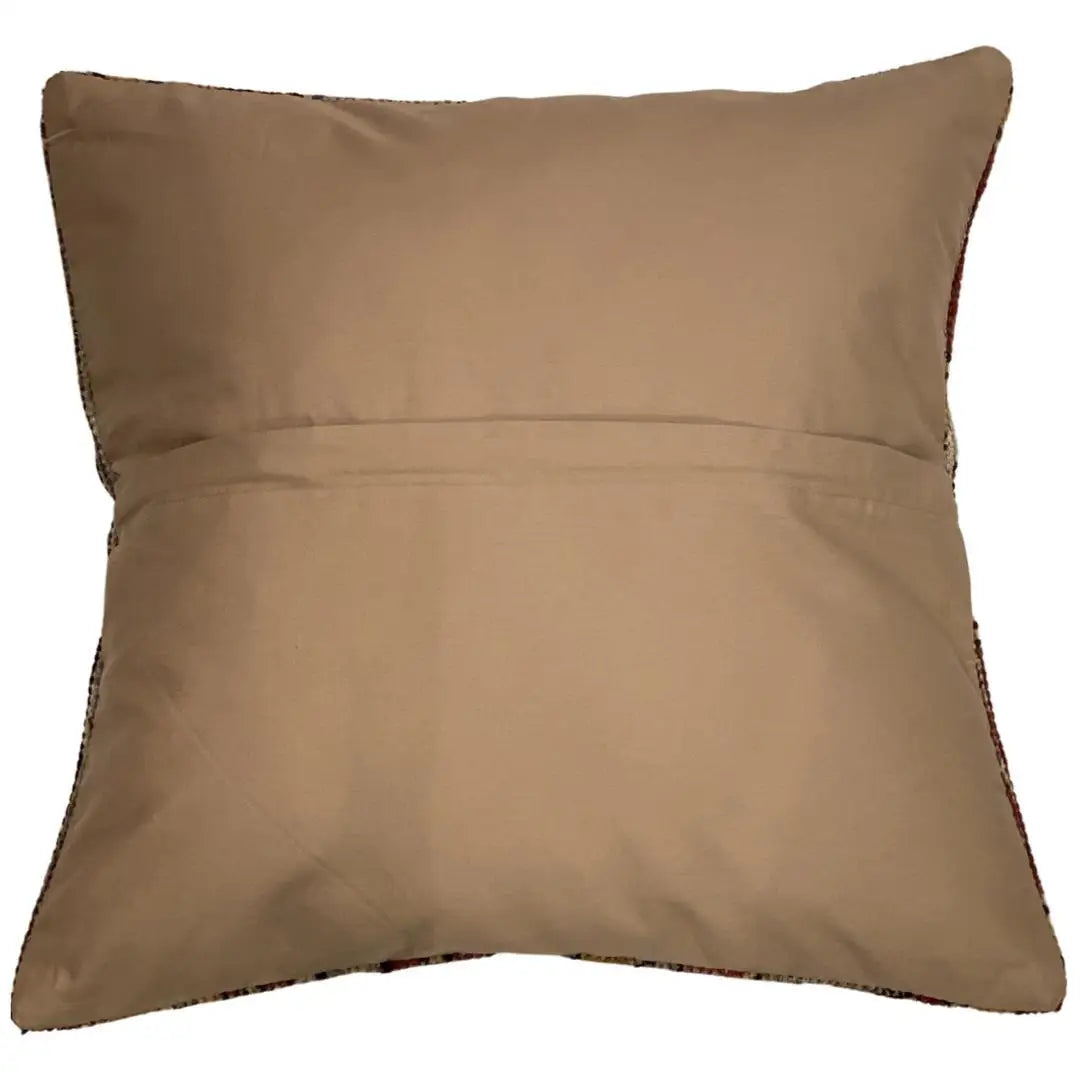 Canvello Handmade Vintage Turkish Rug Pillow - 20’ X 20’ - Rust - Canvello