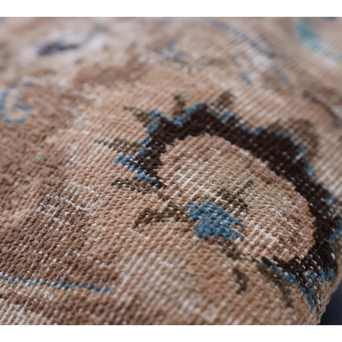 Canvello Kerman Rug Brown Throw Pillows - 18’’x18’’ - Canvello