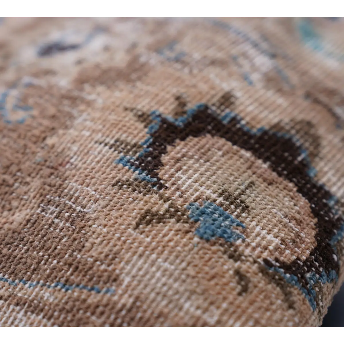 Canvello Kerman Rug Brown Throw Pillows - 18’’x18’’ - Canvello